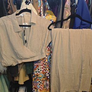 Fashion Nova Tan Pantsuit